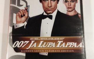 (SL) UUSI! 2 DVD) James Bond 007 Ja Lupa Tappaa  (1989)