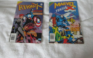 X ryhmä lehti  2 kpl. Marvel