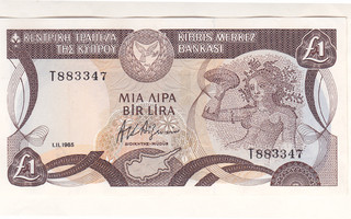 Kypros 1 Pound v.1985 P-50a