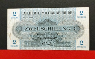 Allierte Militärbehörde, 2 Schilling 1944.  (KD13)