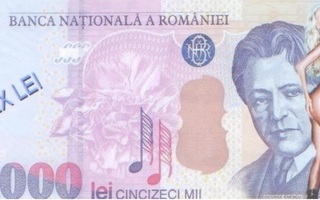 Romania 50 000 lei 1998 pin up