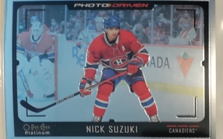21-22 OPC Platinum Photo Driven Nick Suzuki Canadiens