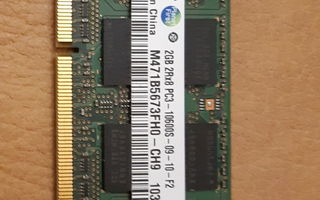 Läppärin muisti 2GB DDR3