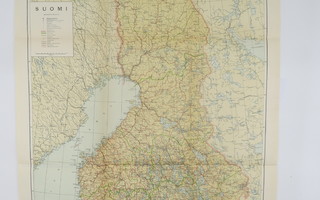 Suomen kartta vuodelta 1937