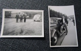 Kaksi vanhaa auto valokuvaa! (V222)