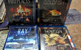 Akvaariovideot Blu-Ray Siipisimput, Rauskuja, Kultakaloja