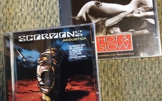 2kpl CD :  SCORPIONS  :  ACOUSTICA  &      HOT &  SLOW