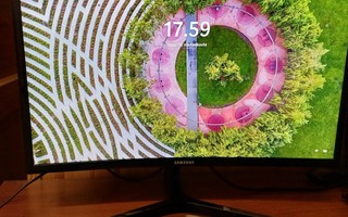 Samsung Odyssey 24" 144Hz  kaareva pelinäyttö LC24RG50FQUXEN