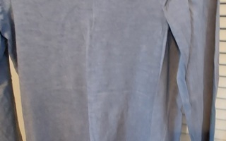 Pitkähihainen trikoopaita farkku-kuvio koko M