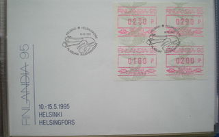 FDC - ATM 18 Ooppera 1,60 / 2,00 / 2,30 / 2,90 mk 8.10.1993
