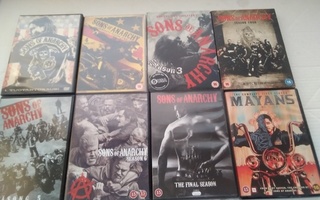 Sons of Anarchy 1-7 kaudet +Mayans M.C. Kausi 1 dvd