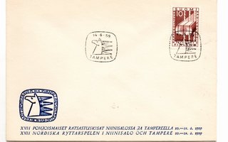 Tampere: Ratsastuskisat (erikoisleima  14.6.1959)