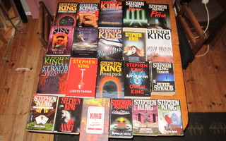 21 Stephen Kingin kirjaa (13 sidottua, 8 nidettä)