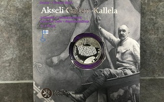 Akseli Gallen-Kallela 10 € Juhlaraha Proof hopea