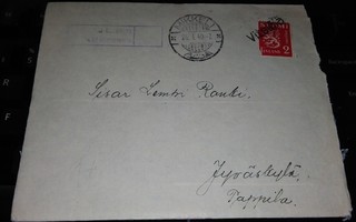 Vitsiälä pp Mikkeli Sens.kirje 1940 PK800/2