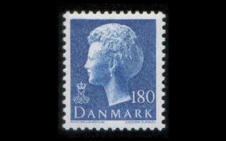 Tanska 703 ** Margrethe type I 180 öre sininen (1980)