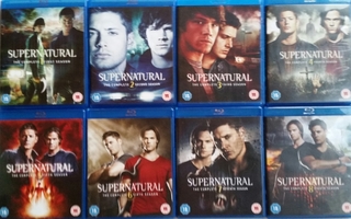 Supernatural: Kaudet 1-8 -DVD.ei suomitekstejä