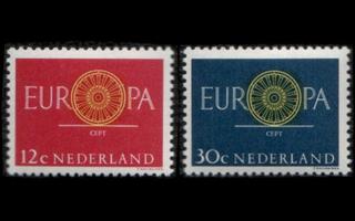 Alankomaat 753-4 ** Europa (1960)