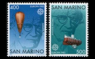 San Marino 1278-9 ** Europa ihmiskunnan saavutuksia (1983)