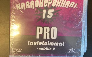 Karaokepokkari Pro 15 - Lauletuimmat naisille 2 DVD (UUSI)