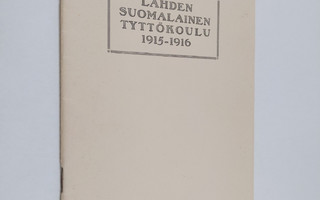 Lahden suomalainen tyttökoulu 1915-1916