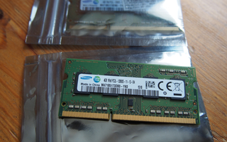 4 Gb Samsung DDR3 PC3L-12800S kannettavan muisti (2 kpl)