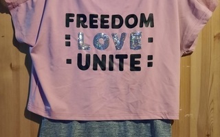 Freedom Love Unite jumppapaita
