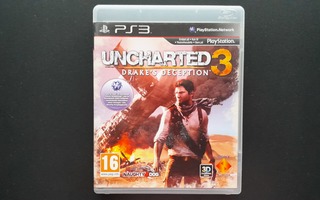 PS3: Uncharted 3: Drake's Deception peli (2011)