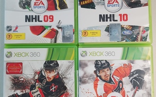 Xbox 360 pelit NHL 4kpl