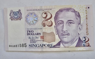 Singapore 2 dollaria Paperia HYVÄ
