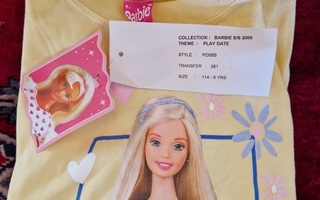Barbie  t-paita. 114cm vaalean keltainen . 5.