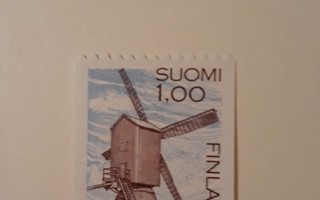 1983  Yleismerkki 1,oomk tuulimylly rullamerkki  ++