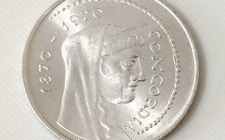 Italia 1000 Lire 1970, Hopeakolikko