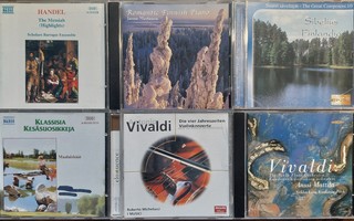 KLASSISTA MUSIIKKIA 14 CD-LEVYÄ -. SIBELIUS - MOZART -CHOPIN