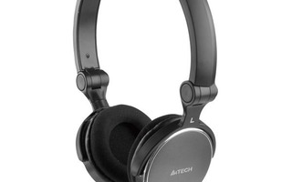 A4Tech Folding Headset L-600-1, 2x3.5mm, 2m, musta *UUSI*