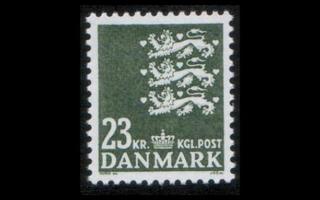 Tanska 970 ** Käyttösarja vaakuna 23 kr (1990)