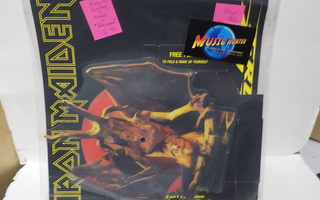 IRON MAIDEN - HELL AINT A BAD PLACE EX-/EX+ SHAPED 7"