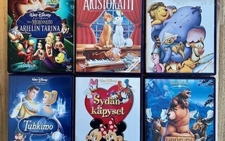 Walt Disney DVD 6 kpl