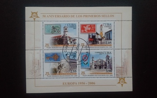 KUUBA 2005 50th Anniversary Europa Stamps pienoisarkki o