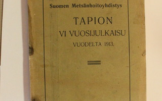 Suomen Metsänhoitoyhdistys Tapion vuosijulkaisu 1913