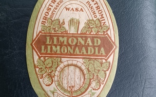 Limonad Wasa ( Vaasa ) etiketti