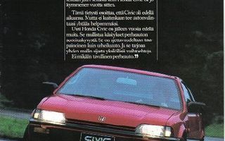 Honda Civic ja CRX -esite, 1984