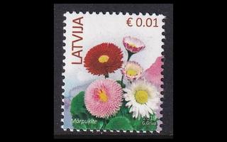 Latvia 899_V ** Käyttösarja kukka 0.01 € -19 (2014)