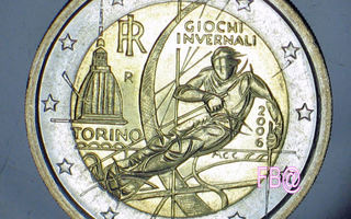 2006 Italia 2 euro juhlaraha Torinon Olympialaiset UNC laatu