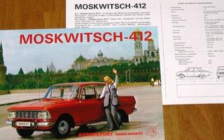 1973 Moskvitsh  412 esite - KUIN UUSI - Elite
