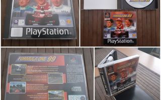 PS1 Formula One 99 CIB ja Demo Disc Winter Releases 1999