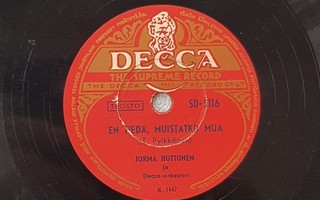 Savikiekko 1950 - Jorma Huttunen - Decca SD 5116