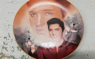 Elvis Presley keräilylautanen ( teddy bear )
