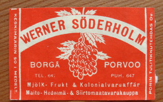 WERNER SÖDERHOLM  /  PORVOO