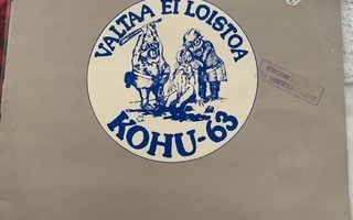 KOHU-63: Valtaa ei loistoa